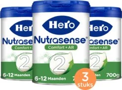 Hero Baby Nutrasense Comfort+ 2 (6+ Maanden) - Flesvoeding - 3 Stuks -Babyproducten Serie Winkel 1200x886 2