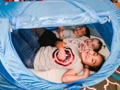 Deryan Peuter Luxe Campingbedje – Inclusief Zelfopblaasbare Matras - Blue -Babyproducten Serie Winkel 1200x894 2