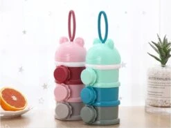 Melkpoeder Toren - Babyvoeding Bewaarbakjes - Melkpoeder Doseerdoosjes - Kraam Cadeau - BPA Vrij / GROEN -Babyproducten Serie Winkel 1200x898 8