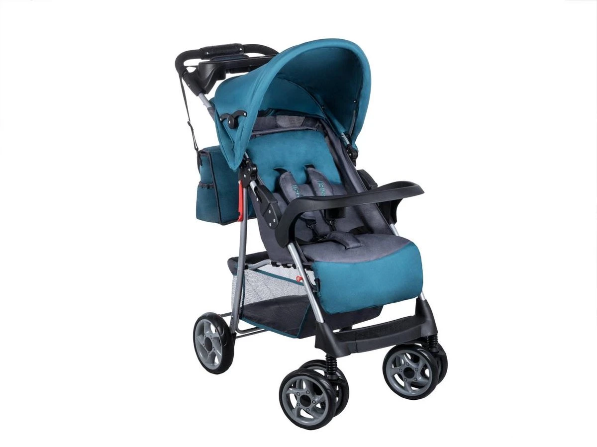 Lionelo Emma Plus – Kinderwagen - Blauw Scandi - 6 Maanden Tot 5 Jaar 6 Lionelo Emma Plus – Kinderwagen - Blauw Scandi - 6 Maanden Tot 5 Jaar - Afbeelding 4