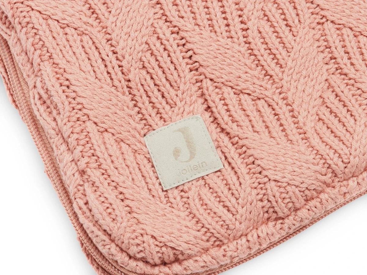 Jollein Voetenzak Voor Autostoel & Kinderwagen - Spring Knit - Rosewood 7 Jollein Voetenzak Voor Autostoel & Kinderwagen - Spring Knit - Rosewood - Afbeelding 5