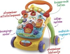 VTech 2 In 1 Baby Walker - Educatief Babyspeelgoed - Loopwagen Met Licht -Babyproducten Serie Winkel 1200x922