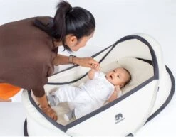 Deryan Infant BabyBox Campingbedje - Baby Klamboe - Cream -Babyproducten Serie Winkel 1200x938