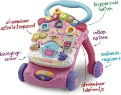 VTech 2 In 1 Baby Walker - Educatief Babyspeelgoed - Roze - 9 Tot 36 Maanden 14 VTech 2 In 1 Baby Walker - Educatief Babyspeelgoed - Roze - 9 Tot 36 Maanden -Babyproducten Serie Winkel 1200x946