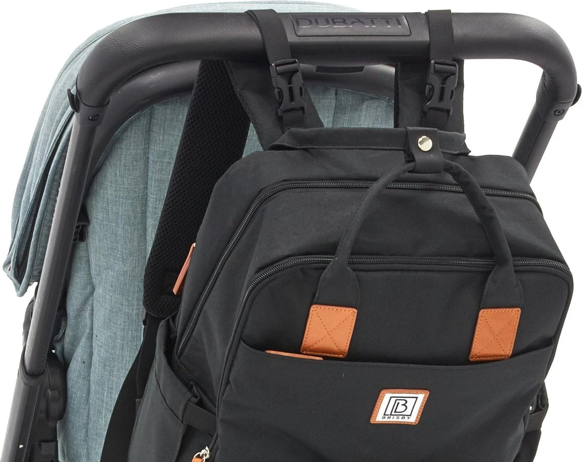 Brisby Slijtvaste Luiertas – Verzorgingstas – Met Buggymontage - Zwart 18 Brisby Slijtvaste Luiertas – Verzorgingstas – Met Buggymontage - Zwart - Afbeelding 16