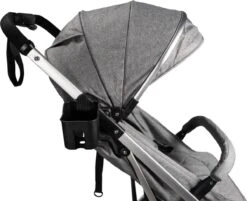 Ding Vivo Wandelwagen - Grijs/Zilver - Inklapbare Buggy - Inclusief Boodschappenmandje En Zonnekap -Babyproducten Serie Winkel 1200x976 3