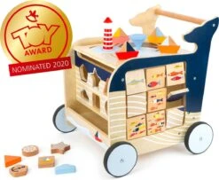 Baby Walvis Loopwagen - Houten Speelgoed Vanaf 1 Jaar -Babyproducten Serie Winkel 1200x988