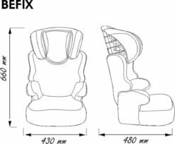 Nania - Autostoel Befix - Eco Zwart (15 Tot 36 Kg) - Zwart -Babyproducten Serie Winkel 1200x993 1
