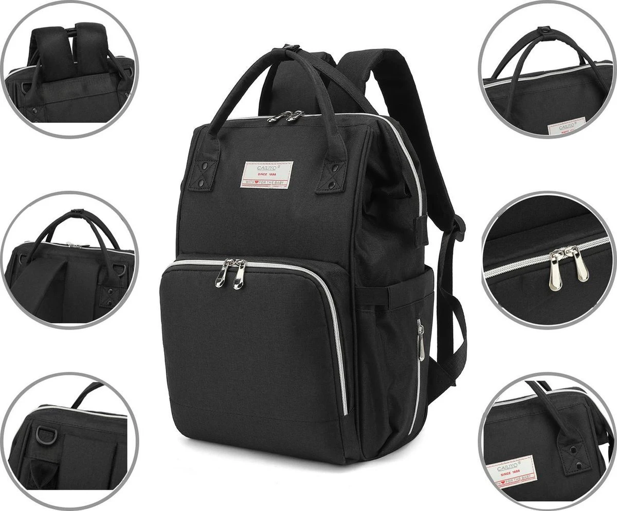 Massi Miliano Luiertas Unisex Zwart (M-22003-6) 5 Massi Miliano Luiertas Unisex Zwart (M-22003-6) - Afbeelding 3