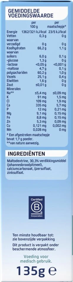 Nutrilon Nutriton – Bij Spugen Toe Te Voegen Aan Borst- En Flesvoeding – 135g 12 Nutrilon Nutriton – Bij Spugen Toe Te Voegen Aan Borst- En Flesvoeding – 135g -Babyproducten Serie Winkel 310x1200 1