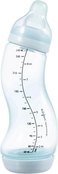 Difrax Anti-Colic S-Babyfles Natural - 250 Ml - Blossom/Roze -Babyproducten Serie Winkel 405x1200