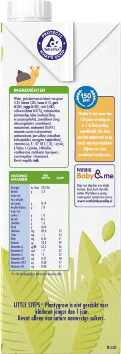 Nestlé LITTLE STEPS® Plantygrow Plantaardige Drink 1-3+jaar -Babyproducten Serie Winkel 412x1200