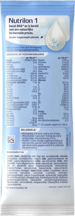 Nutrilon 1 Volledige Zuigelingenvoeding – Flesvoeding Vanaf De Geboorte – 3 Sachets -Babyproducten Serie Winkel 418x1200