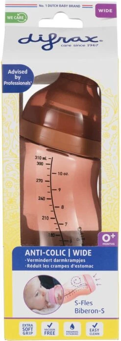 Difrax Anti-Colic S-babyfles Wide - 310 Ml - Roodbruin|Brick -Babyproducten Serie Winkel 426x1200 2