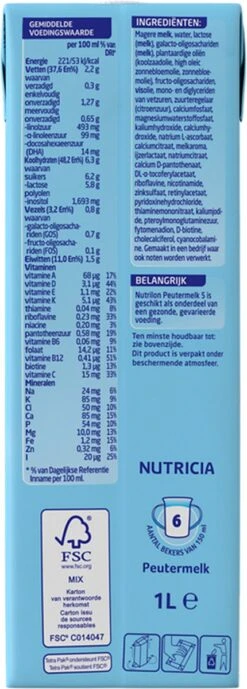 Nutrilon 5 Peutermelk Kant & Klaar - Van 2 Tot 3 Jaar - 4 X 1L -Babyproducten Serie Winkel 430x1200