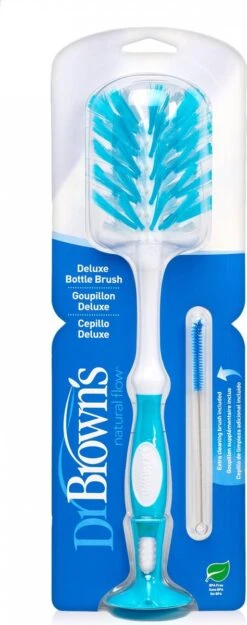 Dr. Brown's - Flessenborstel De Luxe - Inclusief Mini Borstel - Blauw -Babyproducten Serie Winkel 474x1200 1
