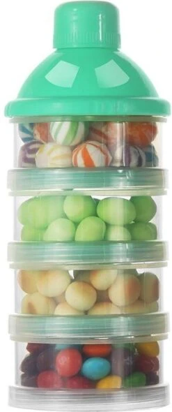 Merkloos Melkpoeder Doseerdoosje - BPA Vrij - Groen - 4 Lagen -Melkpoeder Toren - Babypoeder Bewaarbakje - Reisbox - Dispenser - Poedertoren -Babyproducten Serie Winkel 502x1200 3