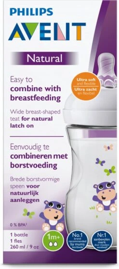 Philips Avent Natural Babyfles - SCF070/22 Babyfles (1m+) Voor Langzame Toevoer - 1x -Babyproducten Serie Winkel 534x1200 2