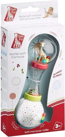 Sophie De Giraf - Rammelaar - Zachte Maracas - In Witte Geschenkdoos -Babyproducten Serie Winkel 567x1200