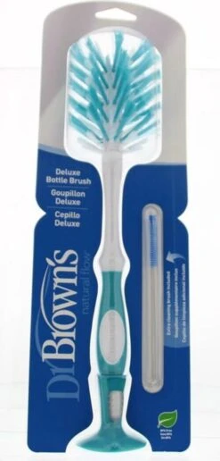 Dr. Brown's - Flessenborstel De Luxe - Inclusief Mini Borstel - Blauw -Babyproducten Serie Winkel 574x1200 1