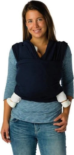 Babylonia Draagdoek - Tricot-Slen - Jeansblauw -Babyproducten Serie Winkel 577x1200 1