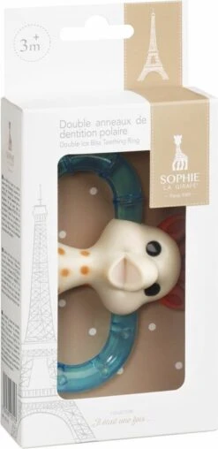 Sophie De Giraf - Dubbele Koelbijtring - In Geschenkdoos -Babyproducten Serie Winkel 583x1200