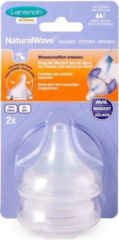 Lansinoh Natural Wave 2 Stuks Medium Speen 75950 -Babyproducten Serie Winkel 598x1200 1