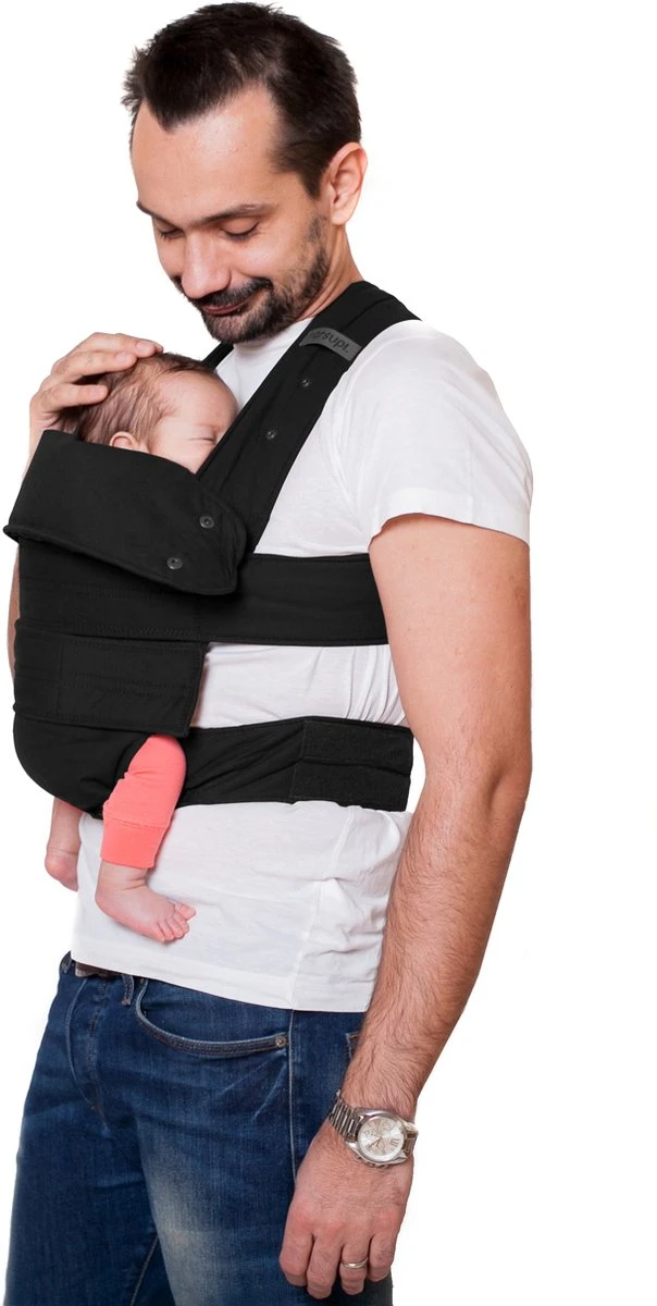 Marsupi Classic Black - Maat XL - Taille 85-120 Cm - Draagzak Baby 8 Marsupi Classic Black - Maat XL - Taille 85-120 Cm - Draagzak Baby - Afbeelding 6