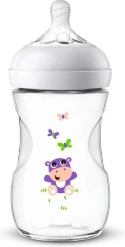 Philips Avent Natural Babyfles - SCF070/22 Babyfles (1m+) Voor Langzame Toevoer - 1x