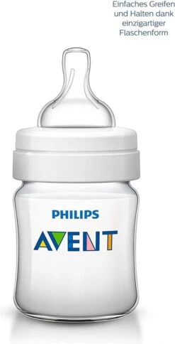 Philips AVENT SCD805/01 Anti-Colic Zuigfles Voor Pasgeborene 125 Ml 260 Ml Polypropyleen (PP) Transparant, Wit -Babyproducten Serie Winkel 613x1200