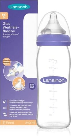 Lansinoh 240 Ml - Plastic Fles - Natural Wave Fles 75880 -Babyproducten Serie Winkel 629x1200 1