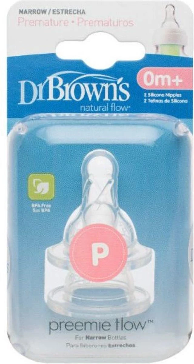 Dr. Brown's Standaard Prematuur Fles Speen - 2 Stuks 8 Dr. Brown's Standaard Prematuur Fles Speen - 2 Stuks - Afbeelding 6