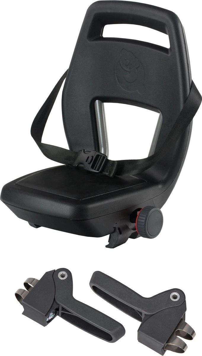 Qibbel 6+ Junior Fietsstoeltje Achter - Zwart - Inclusief Voetsteuntjes 13 Qibbel 6+ Junior Fietsstoeltje Achter - Zwart - Inclusief Voetsteuntjes - Afbeelding 11