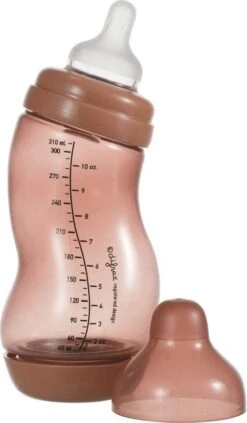 Difrax Anti-Colic S-babyfles Wide - 310 Ml - Roodbruin|Brick -Babyproducten Serie Winkel 700x1200 4
