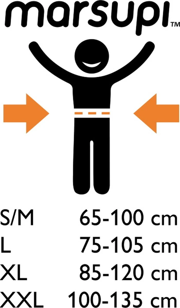 Marsupi Classic Black - Maat XL - Taille 85-120 Cm - Draagzak Baby 5 Marsupi Classic Black - Maat XL - Taille 85-120 Cm - Draagzak Baby - Afbeelding 3