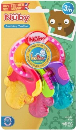 Nûby - IcyBite Koelbijtsleutels - Roze - 3m+ -Babyproducten Serie Winkel 704x1200 2