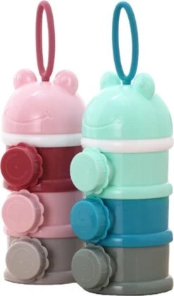 Melkpoeder Toren - Babyvoeding Bewaarbakjes - Melkpoeder Doseerdoosjes - Kraam Cadeau - BPA Vrij / GROEN -Babyproducten Serie Winkel 705x1200 4
