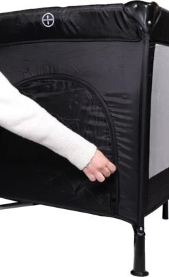 Ding Deluxe Black Campingbedje Incl. Bodemverhoger -Babyproducten Serie Winkel 734x1200 2