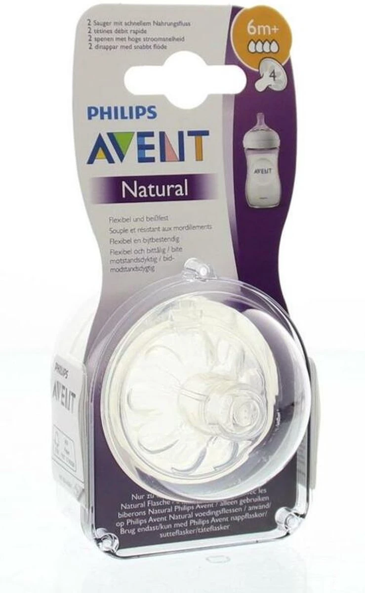 Philips Avent SCF044/27 Natural Speen - 6m+ - 2 Stuks 19 Philips Avent SCF044/27 Natural Speen - 6m+ - 2 Stuks - Afbeelding 17