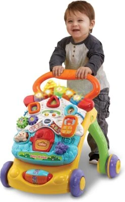 VTech 2 In 1 Baby Walker - Educatief Babyspeelgoed - Loopwagen Met Licht -Babyproducten Serie Winkel 745x1200