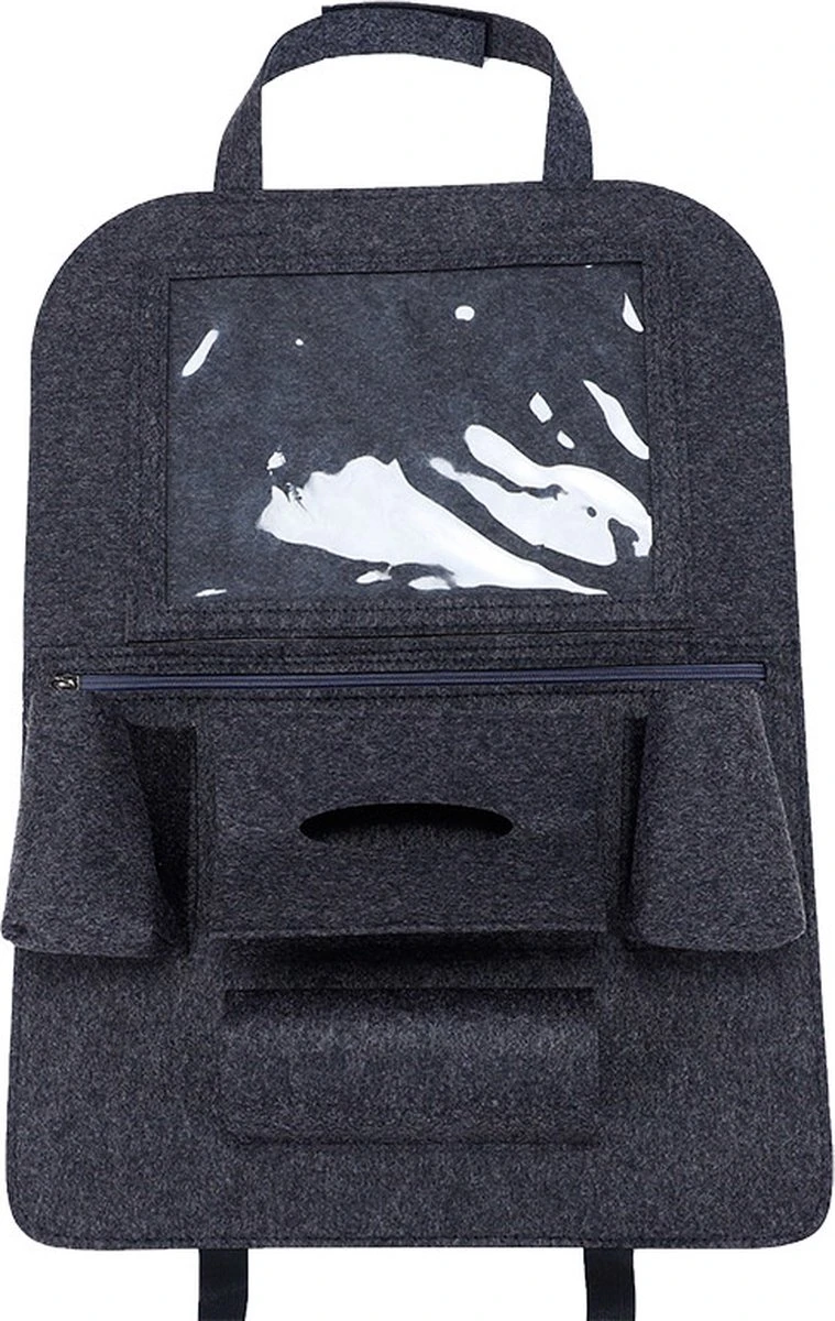 Case2go - Auto Organizer Met Tablet Houder - Autostoel Organizer Met Telefoonhouder En Bekerhouder Auto - Donker Grijs 5 Case2go - Auto Organizer Met Tablet Houder - Autostoel Organizer Met Telefoonhouder En Bekerhouder Auto - Donker Grijs - Afbeelding 3