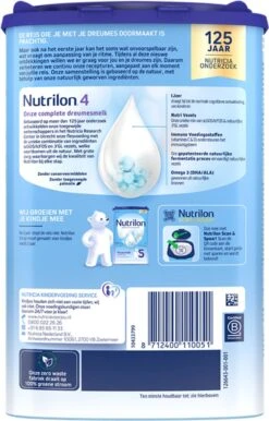 Nutrilon 4 Vanille Dreumesmelk – Flesvoeding Vanaf 1 Jaar – 800g -Babyproducten Serie Winkel 767x1200 3