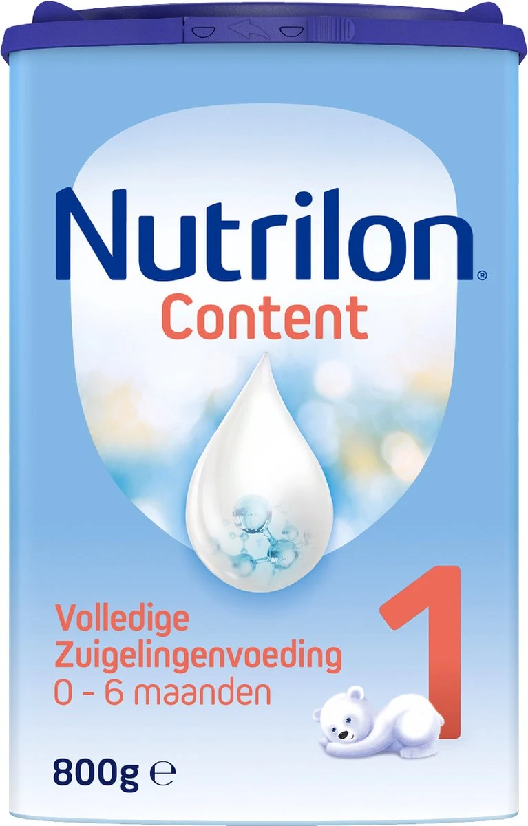 Nutrilon Content 1 - Flesvoeding Vanaf De Geboorte - 800g 3 Nutrilon Content 1 - Flesvoeding Vanaf De Geboorte - 800g