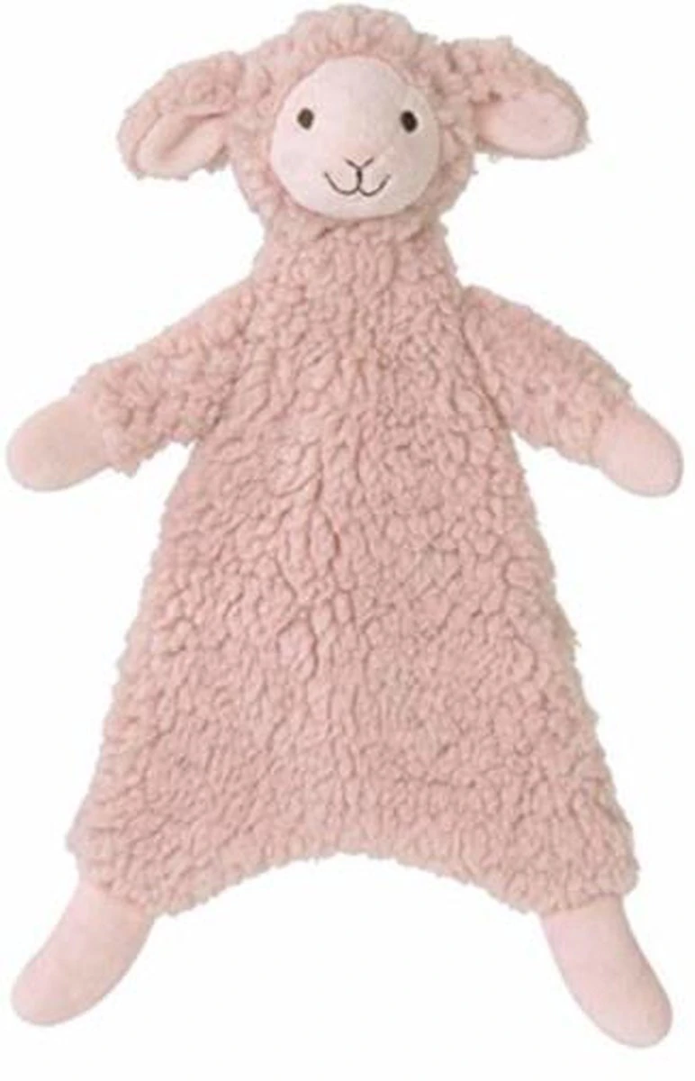 Happy Horse Lam Lotus Knuffeldoekje - Perzikroze - Baby Cadeau 4 Happy Horse Lam Lotus Knuffeldoekje - Perzikroze - Baby Cadeau - Afbeelding 2