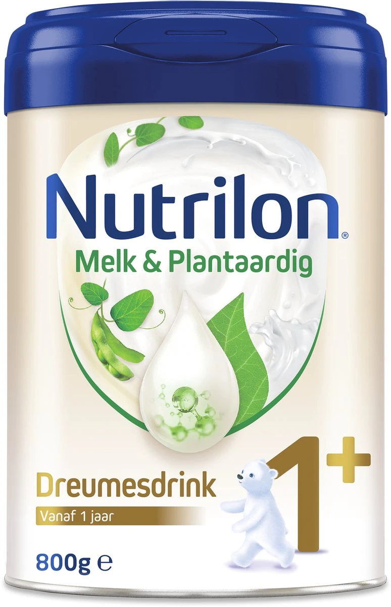 Nutrilon Melk & Plantaardig 1+ - Dreumesdrink Vanaf 12 Maanden - 800 Gram 3 Nutrilon Melk & Plantaardig 1+ - Dreumesdrink Vanaf 12 Maanden - 800 Gram