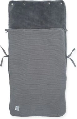 Jollein Voetenzak Voor Autostoel & Kinderwagen - Basic Knit - Stone Grey -Babyproducten Serie Winkel 778x1200 3