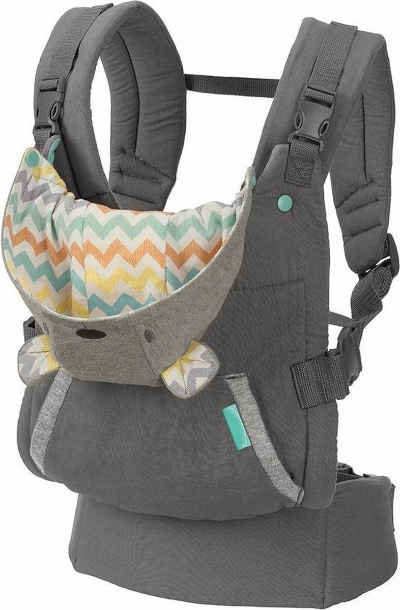 Merkloos Ergonomische Baby Draagzak Verwijderbare Hoodie / Capuchon - Voor Buik / Rug Drager - Babydrager Grijs 3 Merkloos Ergonomische Baby Draagzak Verwijderbare Hoodie / Capuchon - Voor Buik / Rug Drager - Babydrager Grijs