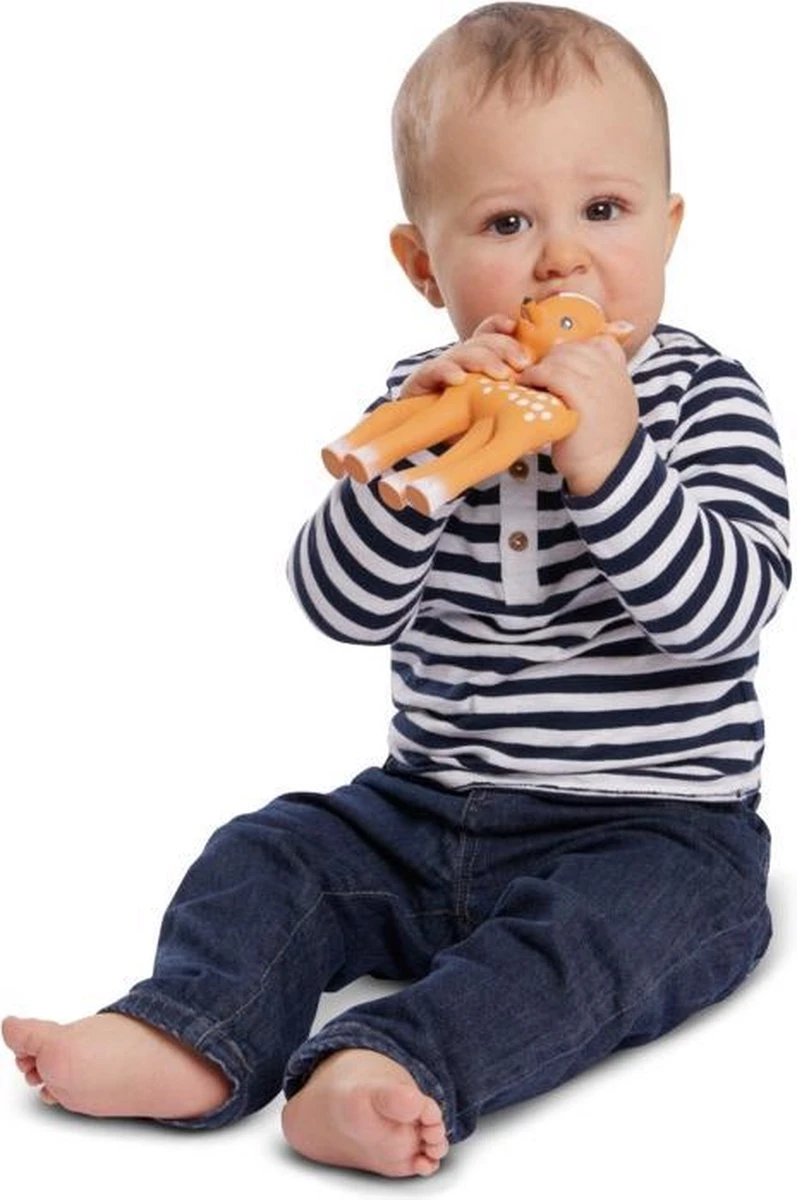 Sophie De Giraf- Bijtspeelgoed - FanFan Het Hertje - 100% Natuurlijk Rubber 4 Sophie De Giraf- Bijtspeelgoed - FanFan Het Hertje - 100% Natuurlijk Rubber - Afbeelding 2