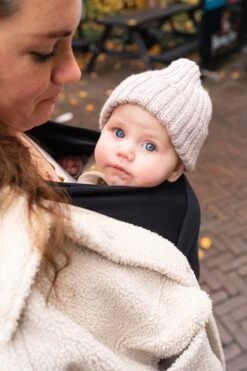 ByKay - Draagdoek - Rekbaar - Black - Maat M - Organic Katoen - Stretchy Wrap Deluxe - 3 Jaar - Buik - Heup -Babyproducten Serie Winkel 800x1200 132