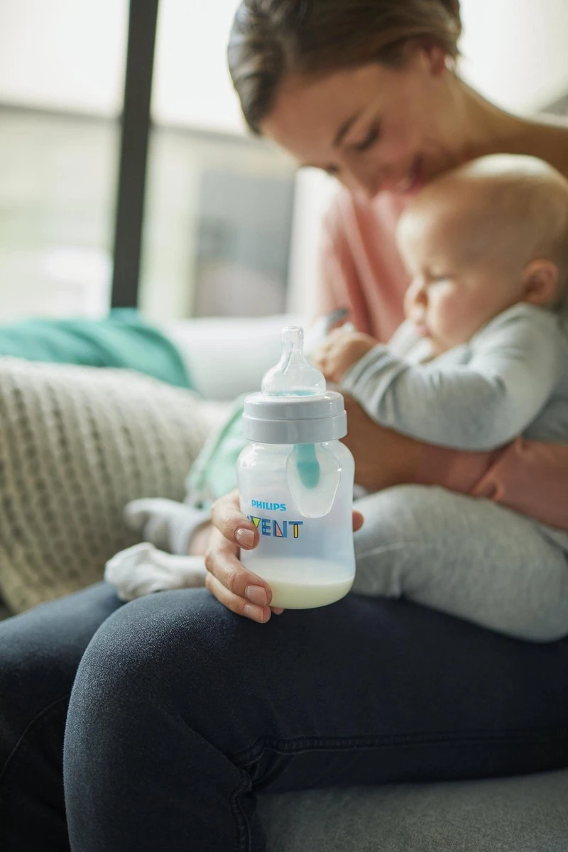 Philips Avent SCD809/01 Anti-Colic Combi Babyfles (125ml) + (260ml) Met AirFree Ventiel 14 Philips Avent SCD809/01 Anti-Colic Combi Babyfles (125ml) + (260ml) Met AirFree Ventiel - Afbeelding 12